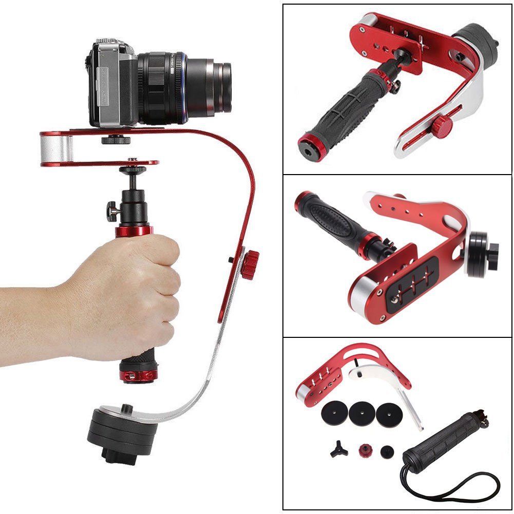 Mini handheld stabilizer Video Steadicam for Digital Camera HDSLR DSLR Camcorder DV Mobile Phone + Gloves free shipping