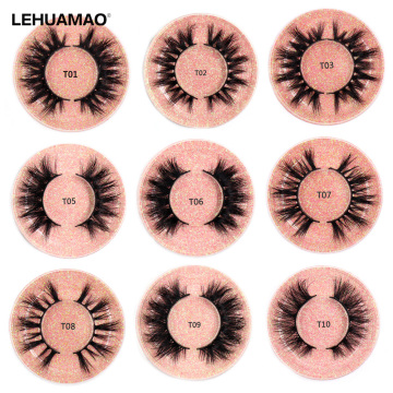LEHUAMAO Eyelashes Mink Lashes Cruelty free Luxury handmade 3D Mink Eyelash Extension Makeup Natural long EyeLashes Fluffy Lash
