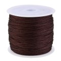 45M/Roll 0.8mm Multicolor Thread Chinese Knot Cord Nylon Cord Macrame Rattail Bracelet Braided String Knitting Yarn Rope