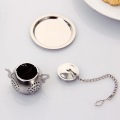 Chinese tea filter tea infuser stainless steel ceremony Teaware mini tea ball With lid and chain Tea Strainers & Tea Infusers