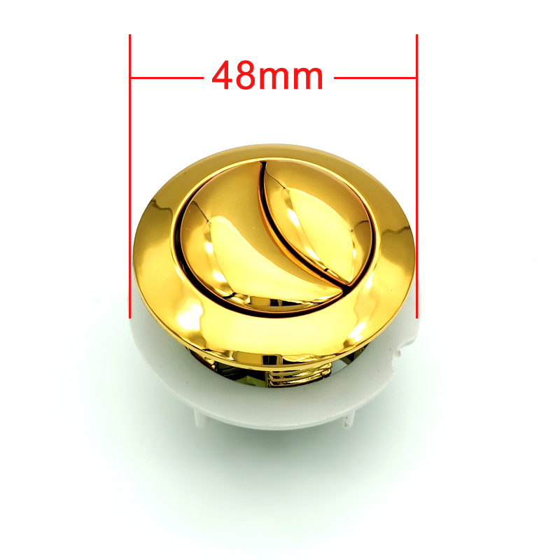38mm Dual Flush Toilet Tank Gold colour Button Round shape Toilet Push Buttons Bathroom Accessories