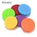20pcs/lot 15mm Felt Pads Colorful Oil Pad for 25mm Aromatherapy Pendant Perfume Diffuser Locket Accessories 15 Colors VA-379*20