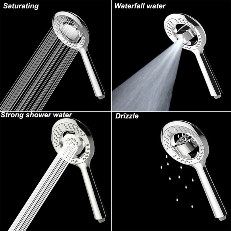 Shower head anti limestone hand shower ABS plating water-saving shower oxygen shower head shower head rainfall chuveiro 30A29