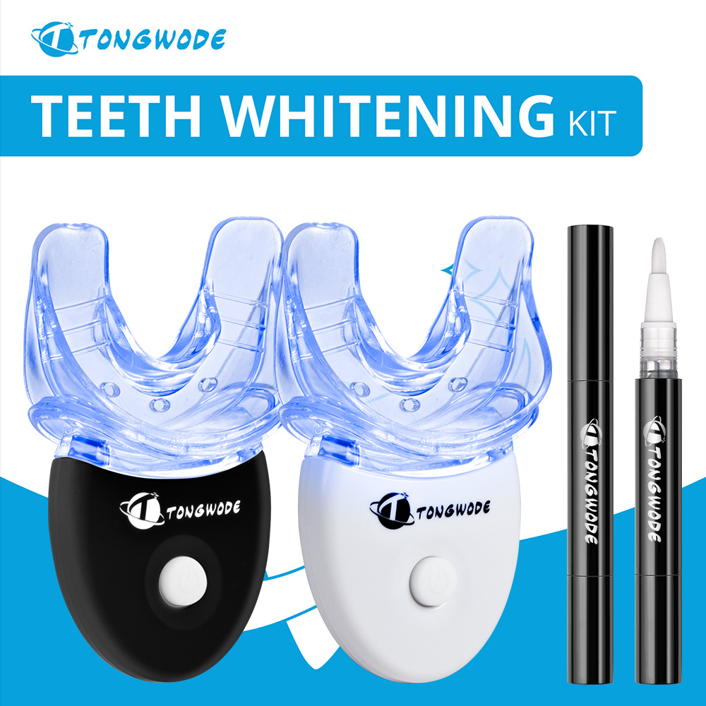 Home Use Teeth Whitening Kit with led light Care Oral Hygiene Tooth Whitener Bleaching White With 35% Carbamide Peroxide Gel Pen