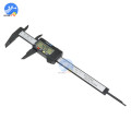 150mm 6 inch LCD Digital Electronic Carbon Fiber Vernier Caliper Gauge Micrometer Measuring Tool Digital Card Ruler Accessory