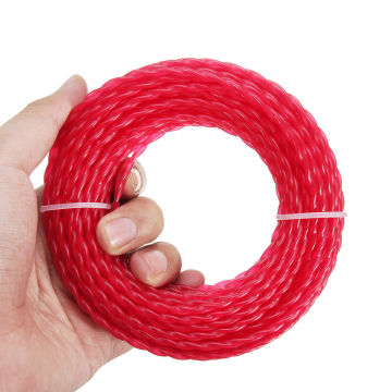 Nylon 15m*3mm Trimmer Line Rope Roll Cord Wire String Grass Strimmer Garden Mowing Wire Lawn Mower Accessory