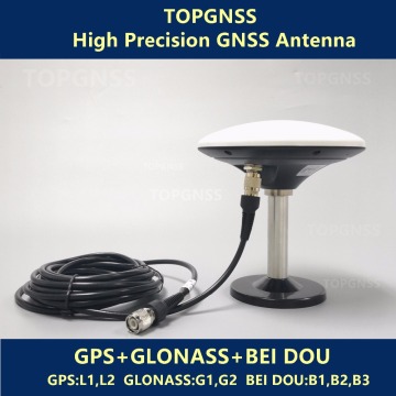 High precision RTK survey GNSS antenna,GPS/Glonass/Beidou,RTK receiver antenna,LCY3701A,Magnetic base,5m TNC-TNC cable TOPGNSS