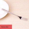 Meltset 3pcs/lot Stainless Steel Fruit Fork Kitchenware Cutlery Cake Snack Forks Home Party Dessert Flatware