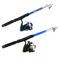 Fishing Rod and Reel Rod Combo kit de pesca W/ Portable Fishing Storage Bag olta takimlari Spinning Reel Gear Pole Set Line Lure