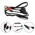 12V-24V 60cm 10A Motorcycle Battery Charger Terminal To SAE Quick Disconnect Cable Motorcycle Battery Output Connector