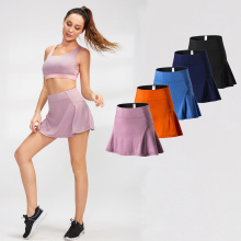Women Skirt with Pockets High Waist Shorts Skirt Underpants for Badminton Tennis Compressed Sportswear Uniform Yoga Golf Wear