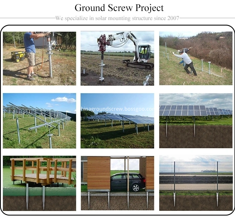 solar panels screw anchor