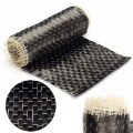 10*100cm Black Carbon Fiber Fabric Tape Uni-directional Weave 12K 200G Carbon Fiber Cloth for Fire Protection Architecture