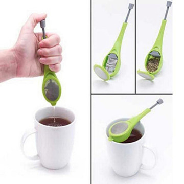 Healthy Food Grade Flavor Total Tea Infuser Gadget Measure Swirl Steep Stir and Press Plastic Tea&Coffee Strainer Tea Filter