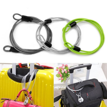 2018 New Cable Steel Wire Rope 100cm/39''for Outdoor Sports Bike Lock Bicycle Cycling Scooter Guard Security Luggage Safety Rope