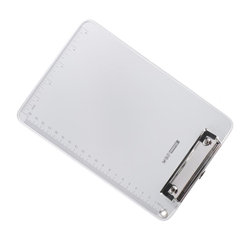 A5 Size Aluminum Alloy Clip Board Writing Board File Folder Board For Daily Office School Use (Silver)