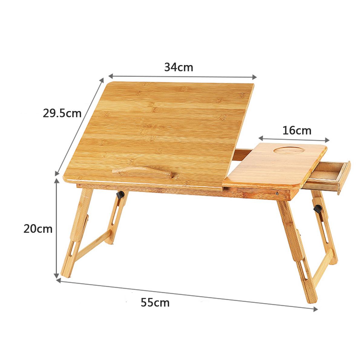 Adjustable Bamboo Computer Stand Laptop Desk Notebook Desk Laptop Table For Bed Sofa Bed Tray Picnic Table Studying Table