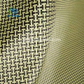 Yellow 3k 200gsm carbon aramid hybrid fiber fabric