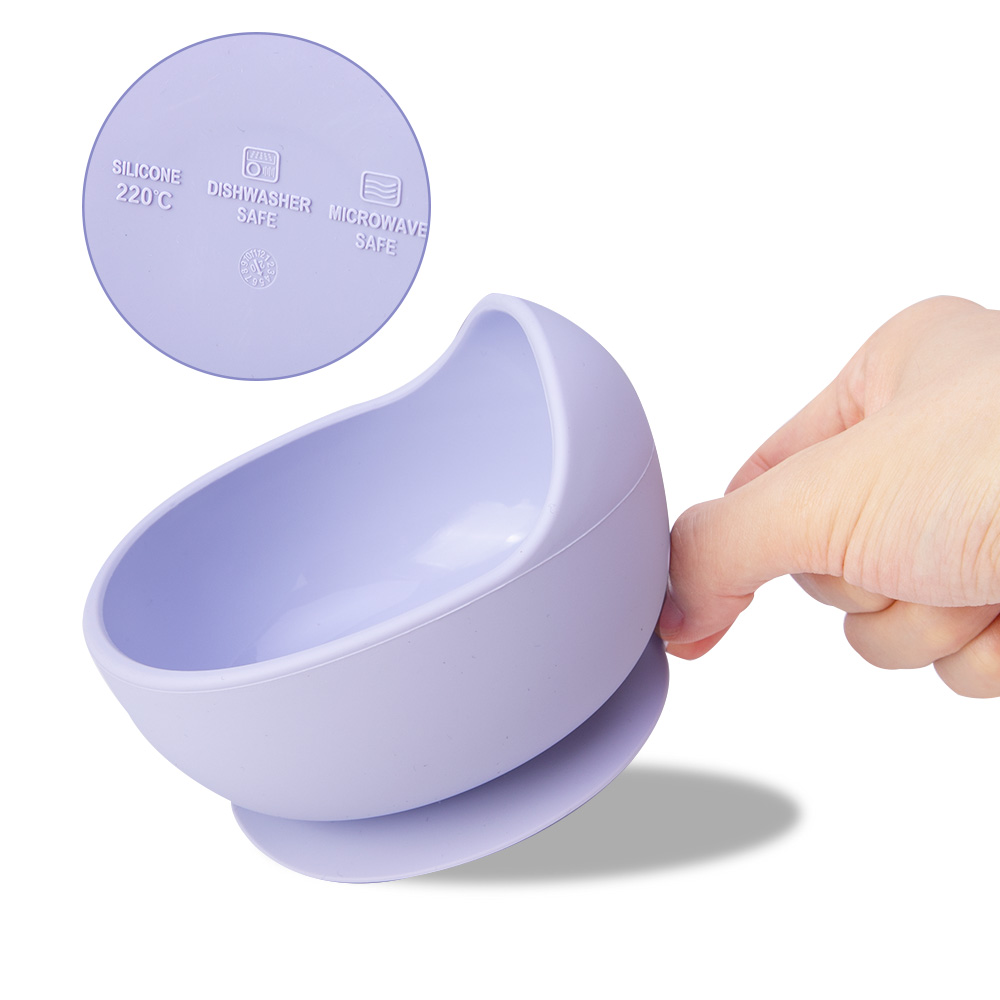 1set Baby Tableware Kids Feeding Non-Slip Bowl Waterproof Bibs Spoon Crockery BPA Free Silicone Dishes For Baby Plate Bowl