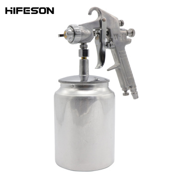 Air Spray Brush Gun 2.5mm 1000cc 77S Pneumatic Mini Paint Spray Gun Tool Nozzle AirBrush Pen for Car Commercial Painting