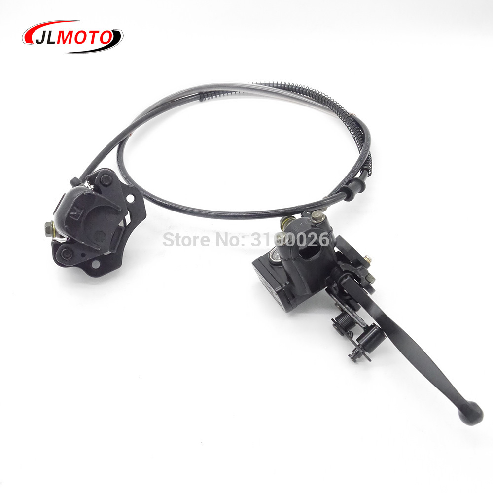 Left Hand Rear Handle Bar Lever Hydraulic Disc Brake Fit For ATV 50cc 110cc 150cc Electric Quad Bike Go Kart Buggy Scooter Parts