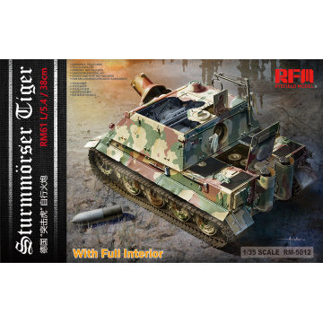 RYE FIELD RFM RM5012 1/35 Scale STURRMTIGER with FULL INTERIOR Plastic Model Building Kit