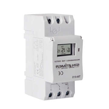 HLZS-Sinotimer Tm-615H-30A Electronic Weekly 7 Days Programmable Digital Time Switch Relay Timer Control Ac 30A Din Rail Mount