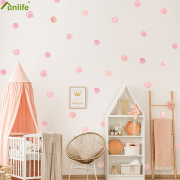 Funlife Aquarelle Ink Dot Wall Stickers For Kids Baby Room Decoration Girl's Room DIY Wall Stickers Nursery Babykamer Wall Decor