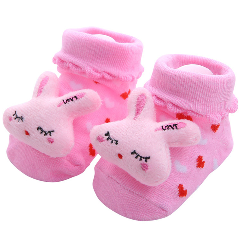 1 Pair Baby Boy Socks Cotton Baby Socks Rubber Anti Slip Boy Girl Floor Kids Toddlers Sock Spring Animal Infant Newborn Gift