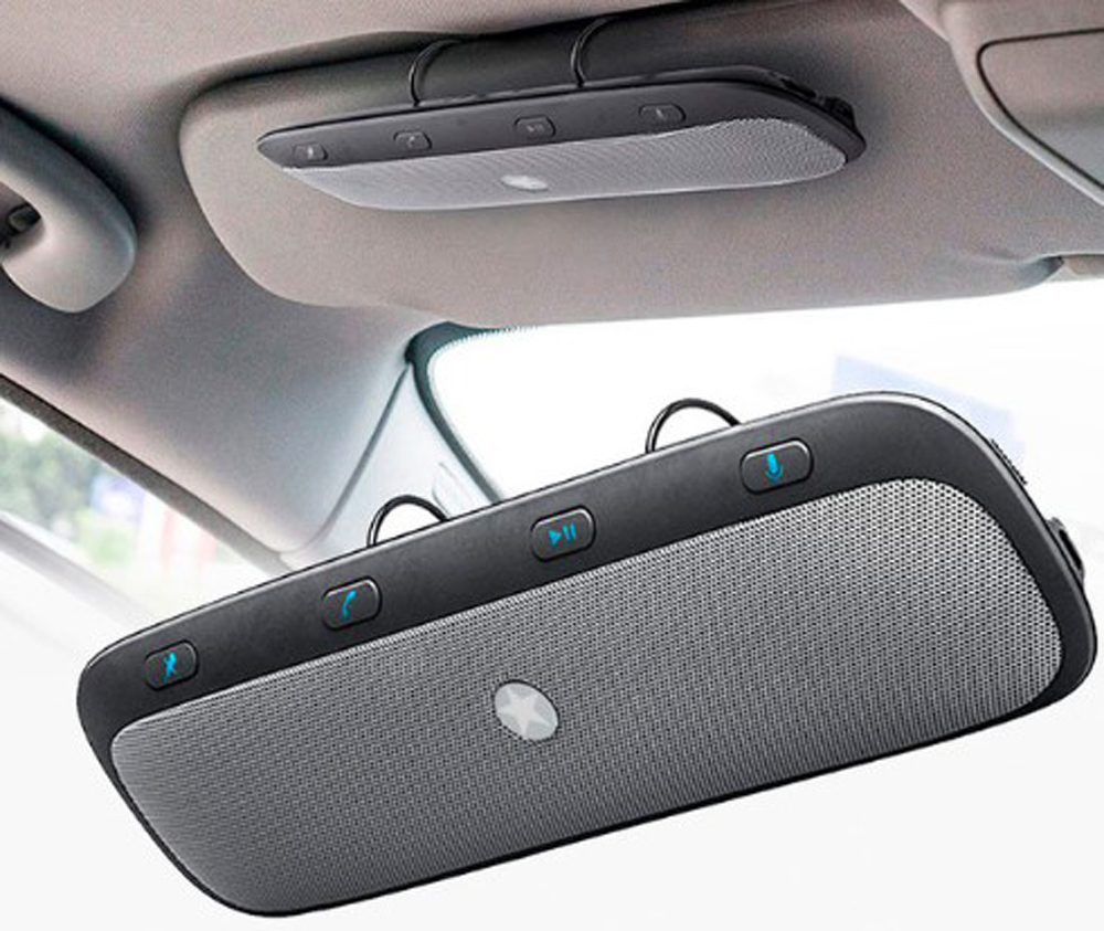 Wireless Bluetooth Car Kit Handsfree Speaker Phone Sun Visor Clip Drive Talk Speakerphones for i Phone Android