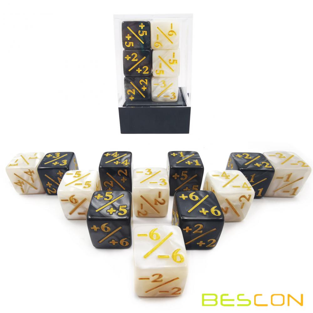 12 Pieces Dice Counters Token Dice D6 Gaming Dice Cube 4