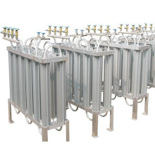 Low temperature air-heated vaporizer liquid nitrogen energy saving