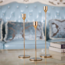 Metal Candle Holders Wedding Simple Golden Brass Metal Candle Holders Decoration Living Room Decor Home Decor Candlestick