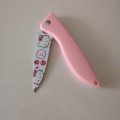 Princess pink super cute fold cartoons pocket knife kitchen paring keychain girls birthday pretty cool Christmas gift