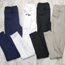 Ladies Silicone Breeches Equestrian Pockets Pants