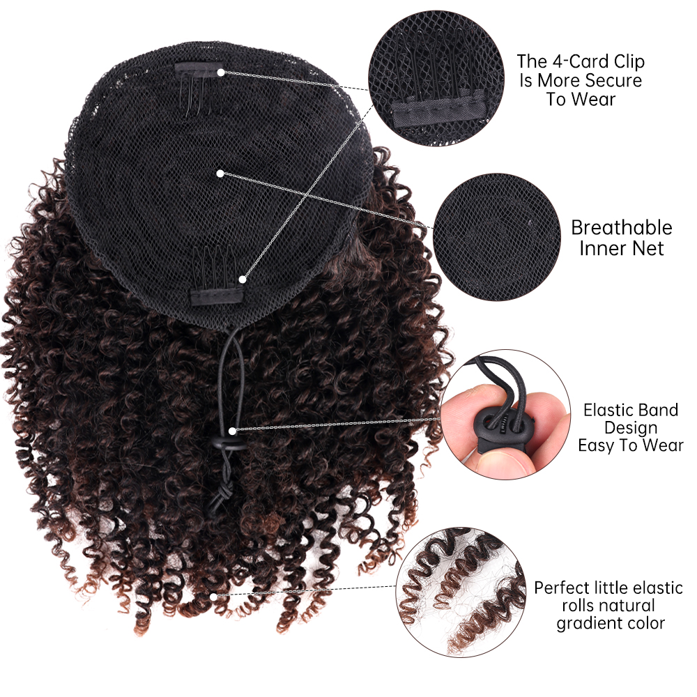 Drawstring Kinky Curly Ponytail 9 8