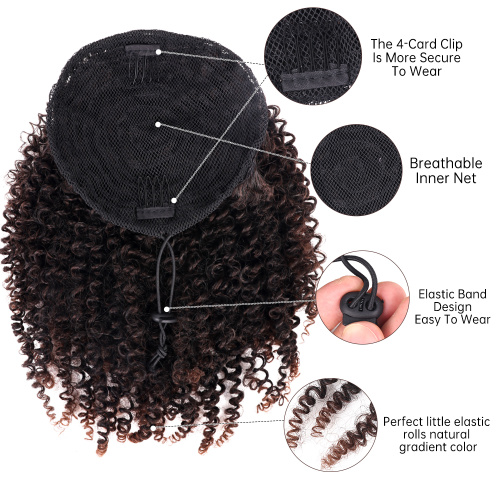 Alileader Recommend 90g 9.8inch Puff Afro Curly Deep Wave Drawstring Passion Twist Ponytail Clip In Hair Extension Supplier, Supply Various Alileader Recommend 90g 9.8inch Puff Afro Curly Deep Wave Drawstring Passion Twist Ponytail Clip In Hair Extension of High Quality