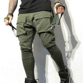 2020 Men Streetwear Pants Black Harem Pants Light Men Punk Pants Ribbons Casual Slim Jogger Pants Men Hip Hop Trousers