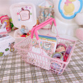 Pink shopping basket