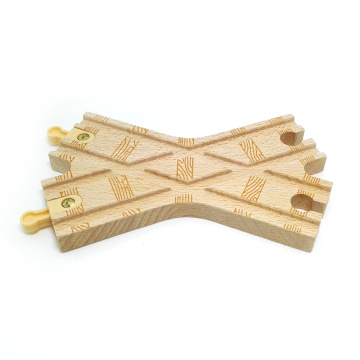 p32 X-shaped railway track Compatible with wooden train track , Track game Special accessories scarcity kids train toys