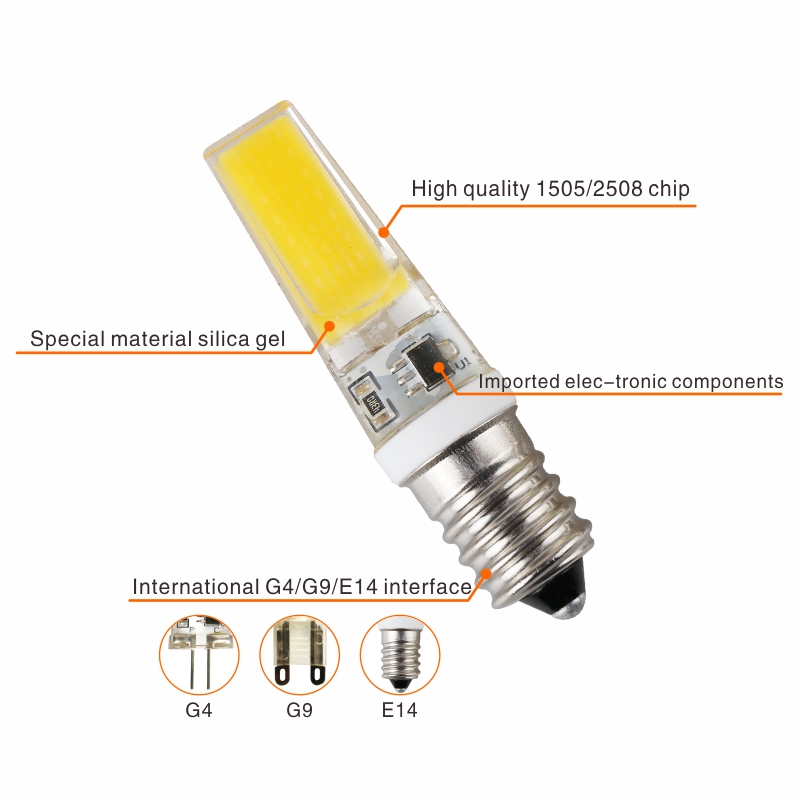 LATTUSO LED Lamp G4 G9 E14 AC / DC 12V 220V 3W 6W 9W COB LED G4 G9 Bulb Dimmable for Crystal Chandelier Lights