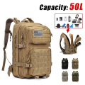 50L Large Capacity Military Tactical Backpack Oxford Waterproof Hunting Climbing Hiking Bags Molle Camping Trekking Rucksack