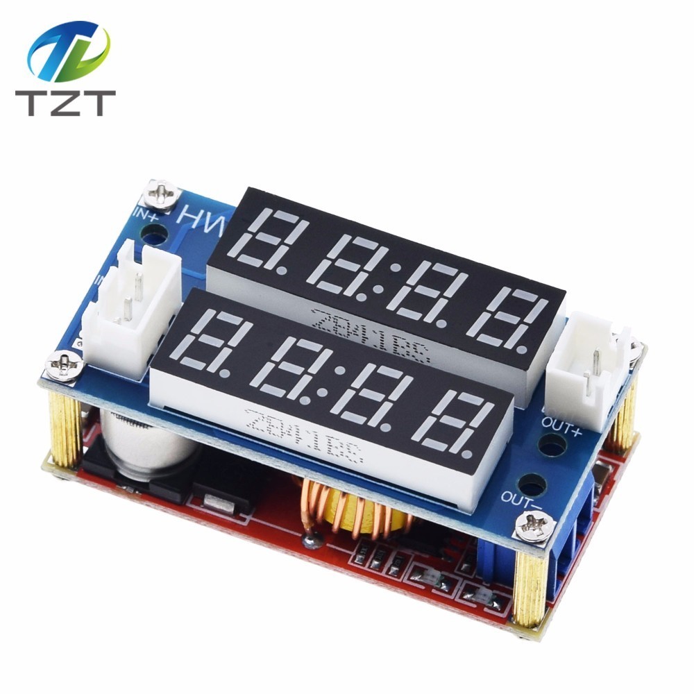 2 in 1 XL4015 5A Adjustable Power CC/CV Step-down Charge Module LED Driver Voltmeter Ammeter Constant current constant voltage