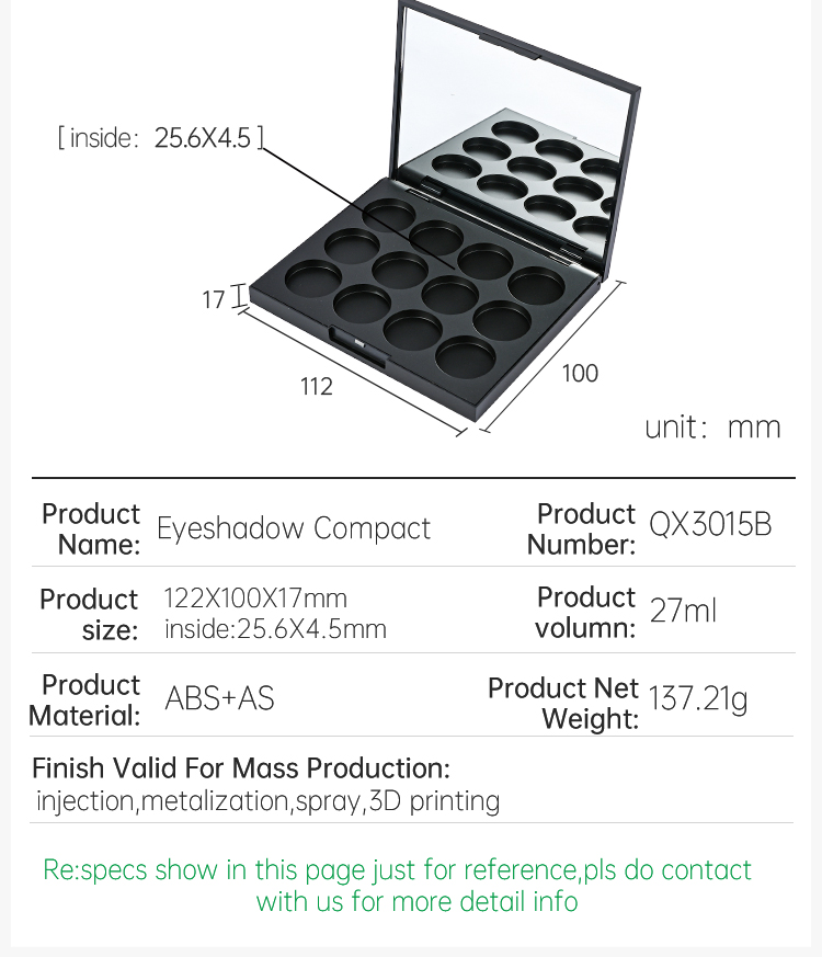 Plastic Eyeshadow Compact Case (6)