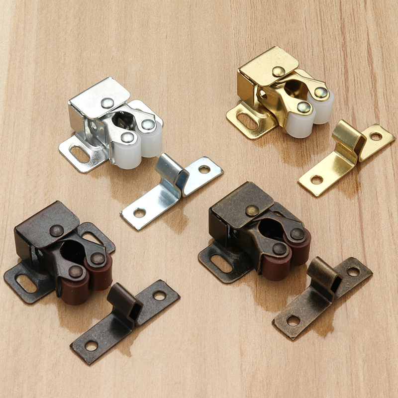 4pcs Steel Spring Latch Damper Buffer for Cabinet Door Clamping Suction Buckle Kitchen Door Latch Furniture Hardware Accessory