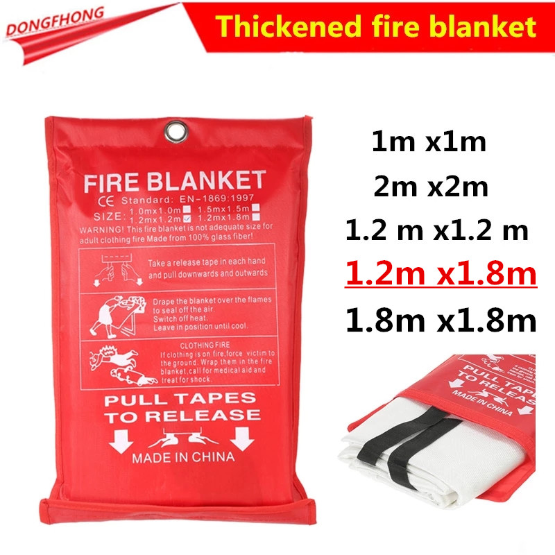 1.2m * 1.8m fire blanket, escape special fire equipment, fire fighting material.fire extinguishing tools