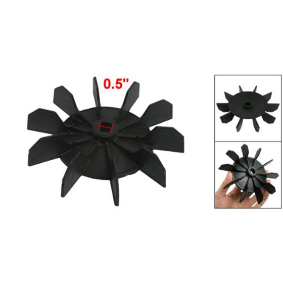 Top Sale Replacement 0.5" Inner Bore 10 Impeller Air Compressor Motor Fan Blade Black