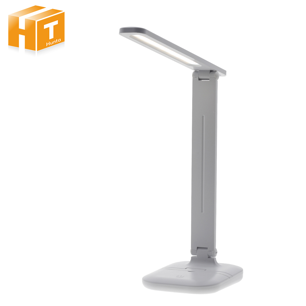 LED Desk Lamp Foldable Touch Dimmer Table Lamps USB Charging Eye Protection Reading Light with Multi-function Base