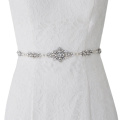 Luxury Silver Wedding Dress Belt Rhinestone Applique Bridal Sashes Belt Pearl Belts for Women Wedding Dress Accessories SCS357