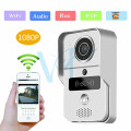 2pcs/lot Free Shipping 1080P WiFi Video Doorphone Home Security Wireless Visual IP Intercom Door Bell Remote Unlock Door VF-DB04